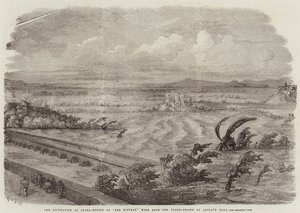 La inundación en Lyon, efecto del viento mistral sobre la inundación de Gustave Dore